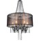 Cwi Lighting Amelia 6 Light Drum Shade Chandelier With Chrome Finish 5475P20C-6 Brown - alternate 5